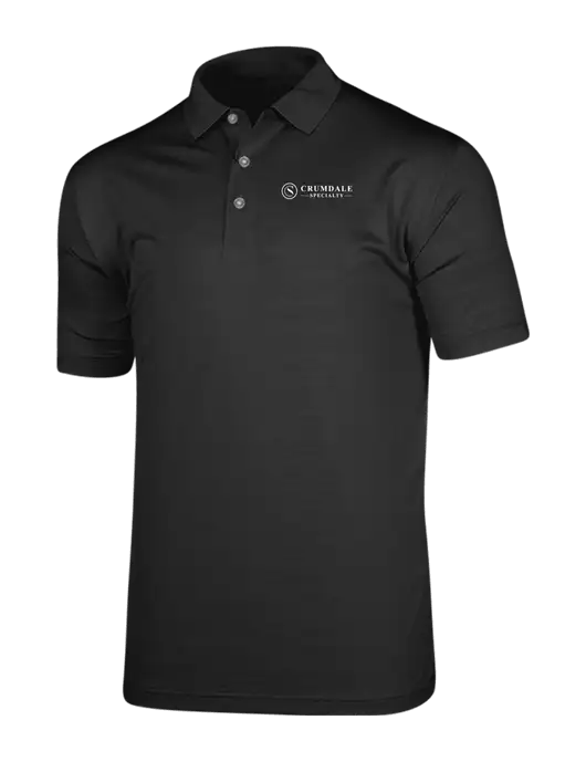 Callaway Vibrant Black Ventilated Polo w/Crumdale Logo