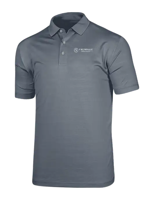 Callaway Vibrant Light Grey Ventilated Polo w/Crumdale Logo