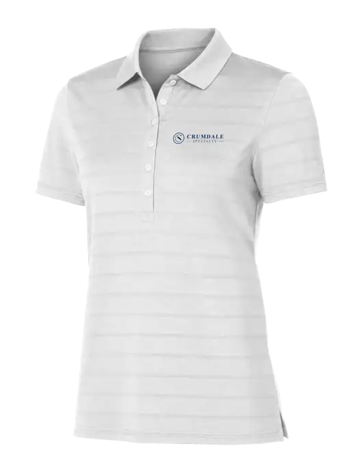 Callaway Womens Bright White Ventilated Polo w/Crumdale Logo