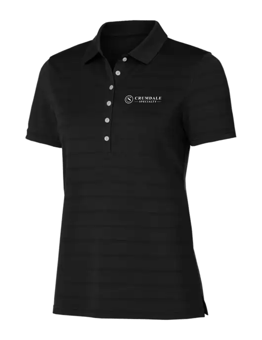 Callaway Womens Black Ventilated Polo w/Crumdale Logo