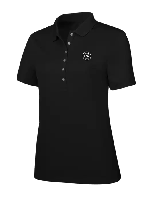 Callaway Womens Ottoman Black Polo w/Crumdale Icon Logo