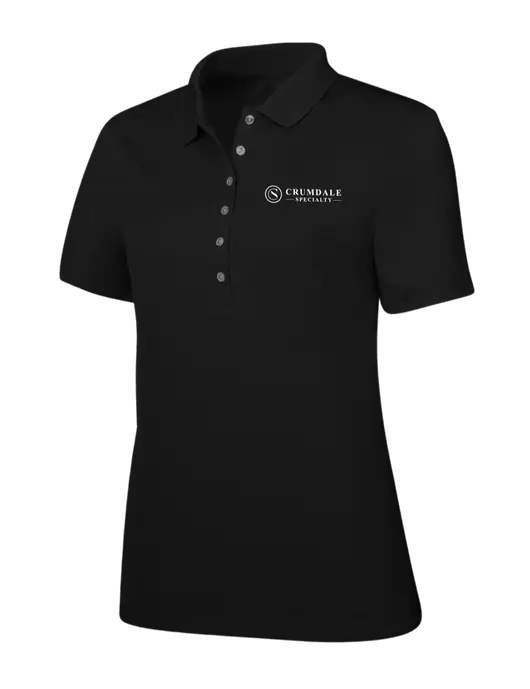Callaway Womens Ottoman Black Polo w/Crumdale Logo