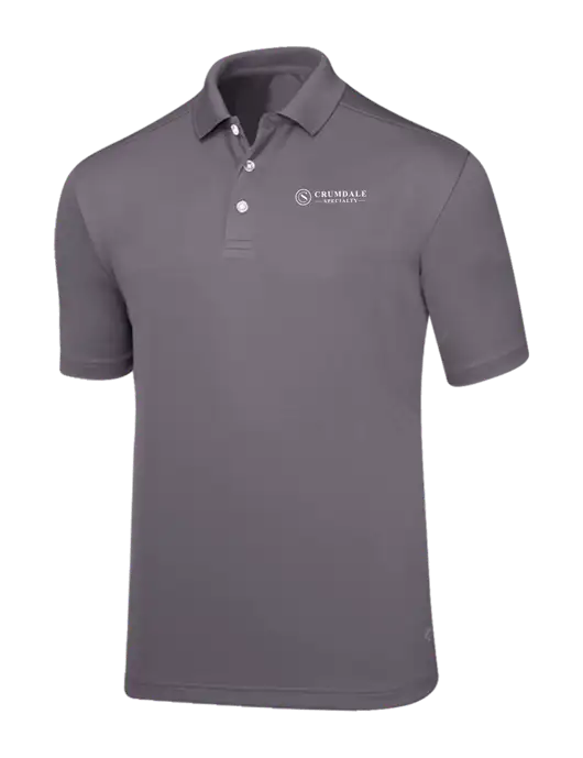 Callaway Core Medium Grey Performance Polo w/Crumdale Logo