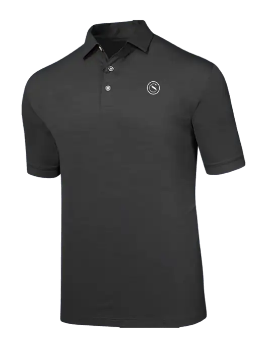 Callaway Black Fashion Tonal Polo w/Crumdale Icon Logo