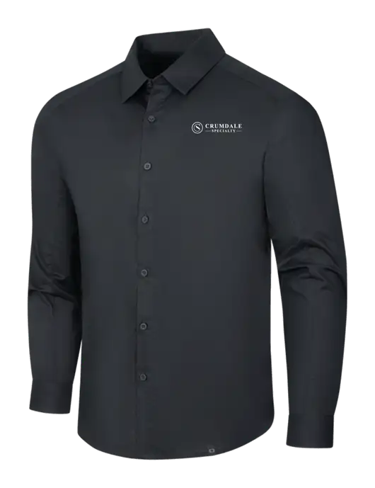 OGIO Black Commuter Woven Shirt w/Crumdale Logo