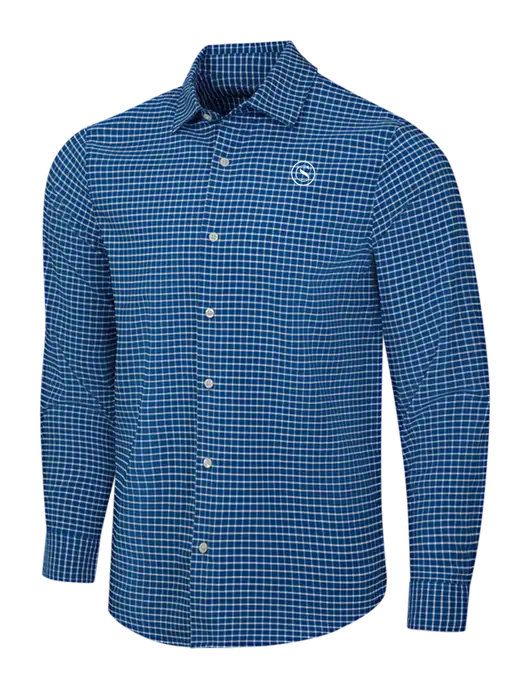 Navy/White City Stretch Shirt w/Crumdale Icon Logo