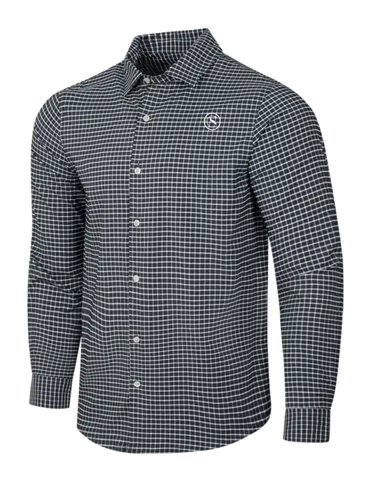 Dark Grey/White City Stretch Shirt w/Crumdale Icon Logo