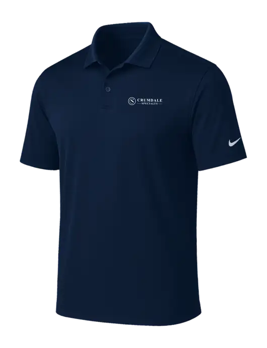 NIKE Navy Victory Solid Polo w/Crumdale Logo