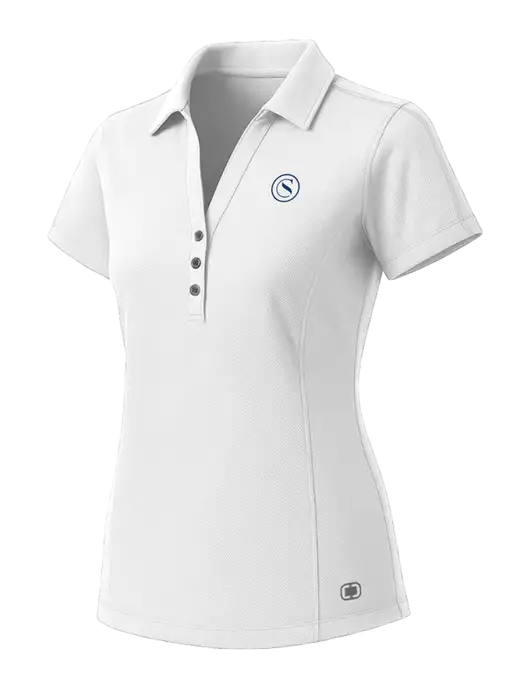 OGIO Womens White ONYX Polo w/Crumdale Icon Logo