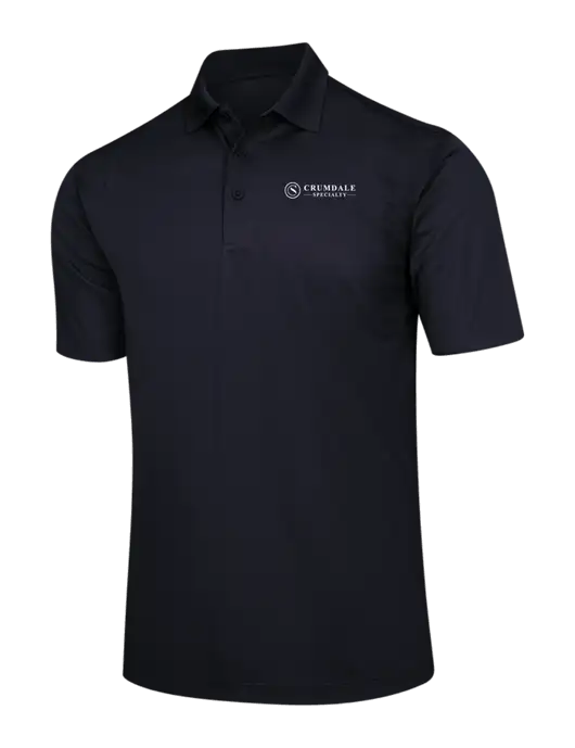 Black Micropique Sport-Wick Polo w/Crumdale Logo