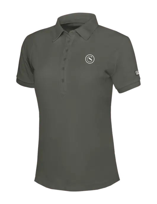 OGIO Womens Medium Grey Jewel Polo w/Crumdale Icon Logo