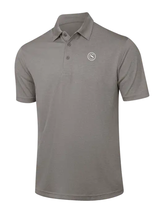 Medium Grey Heather Contender Polo w/Crumdale Icon Logo