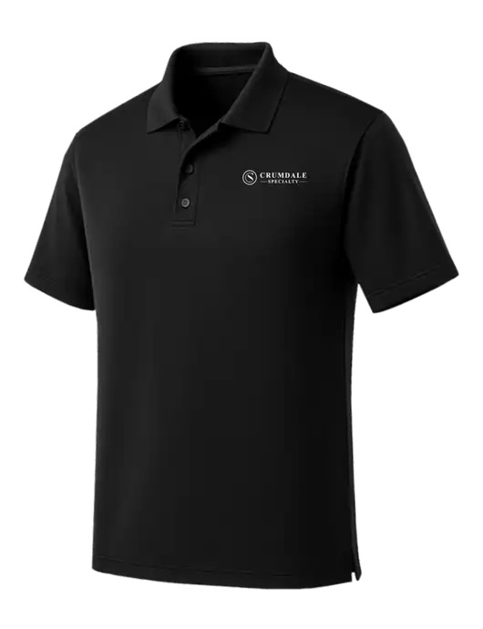 Black Dry Zone UV Micro Mesh Polo w/Crumdale Logo