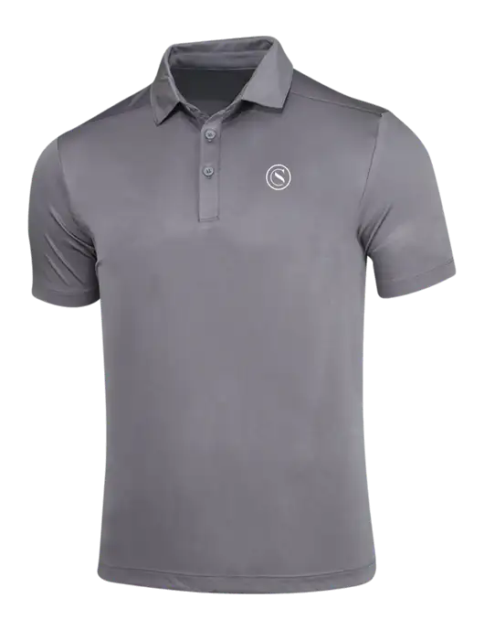 Dark Smoke Grey Posi-UV Pro Polo w/Crumdale Icon Logo