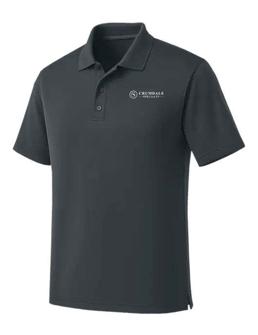 Dark Grey Dry Zone UV Micro Mesh Polo w/Crumdale Logo