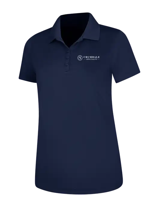 Dark Navy Womens Dry Zone UV Mesh Polo w/Crumdale Logo