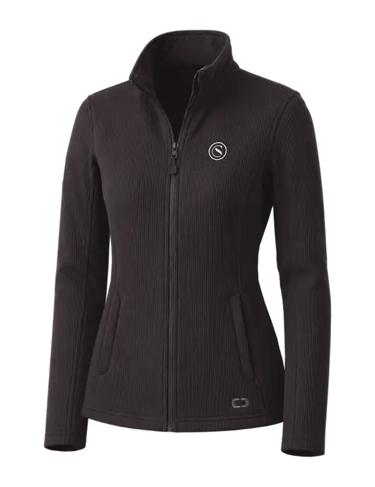 OGIO Blacktop Womens Grit Fleece Jacket w/Crumdale Icon Logo