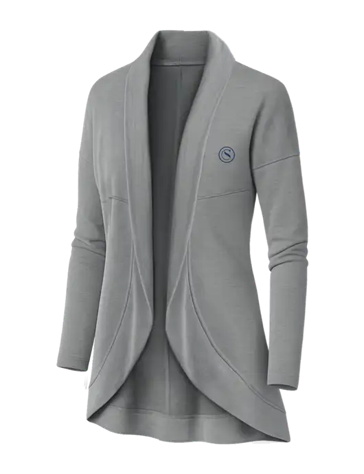 OGIO Light Grey Heather Womens Luuma Cocoon Fleece w/Crumdale Icon Logo