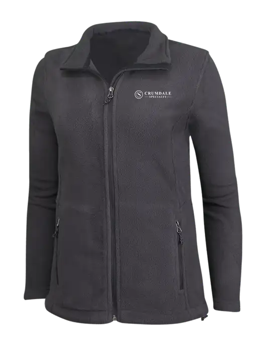 Womens Fleece Dark Grey Jacket w/Crumdale Logo