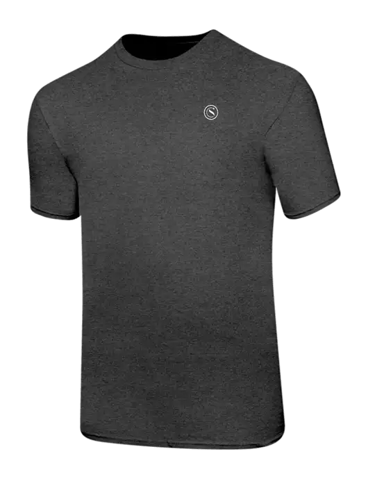 Ring Spun Dark Heather Grey 4.5 oz T-Shirt w/Crumdale Icon Logo