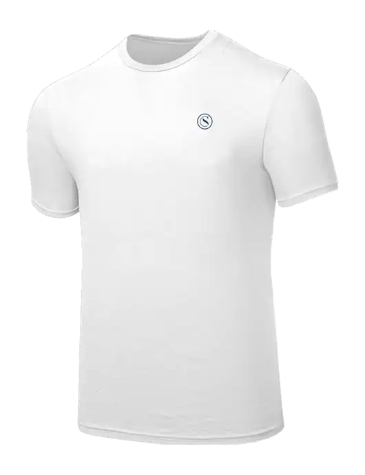 Seriously Soft White T-Shirt w/Crumdale Icon Logo
