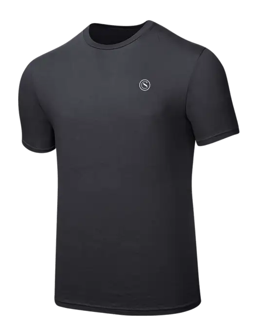 Seriously Soft Charcoal T-Shirt w/Crumdale Icon Logo