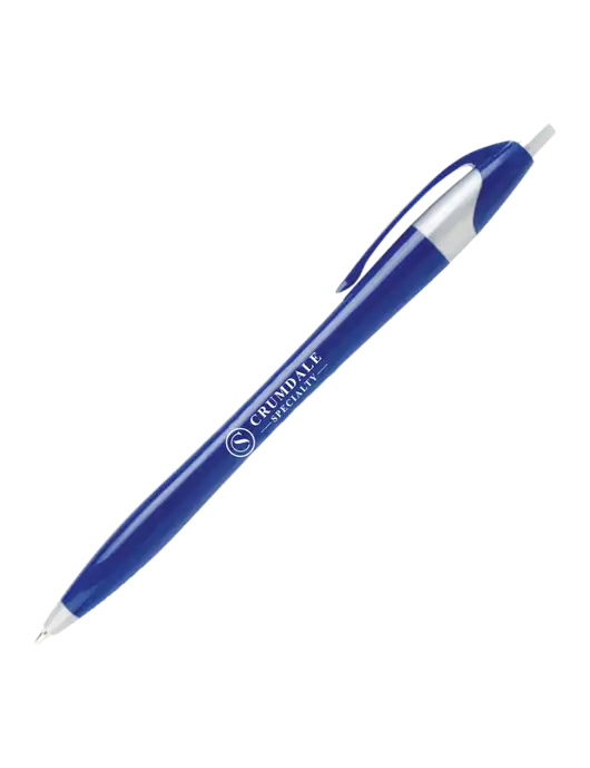 Novella Navy/Silver Corporate Pen- Blue Ink w/Crumdale Logo