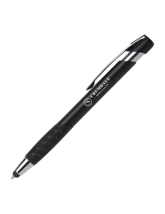 Alize Black Stylus Black Ink Pen w/Crumdale Logo