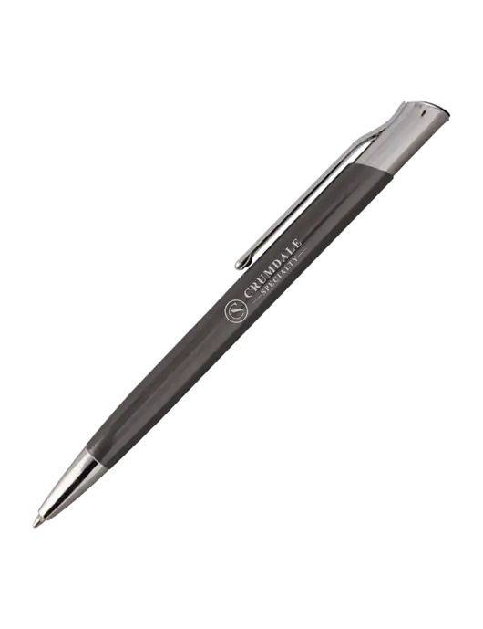 San Malo Gunmetal Pen - Black Ink w/Crumdale Logo