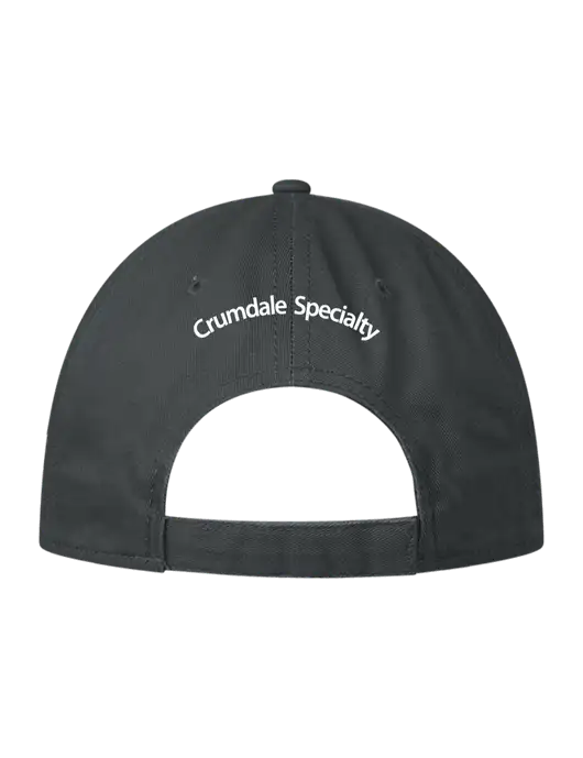 Medium Dark Grey Structured Soft Snap Closure Hook & Loop Cap w ...