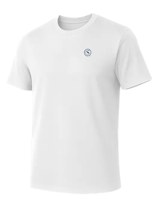 Allmade Bright White Organic Cotton Tee w/Crumdale Icon Logo