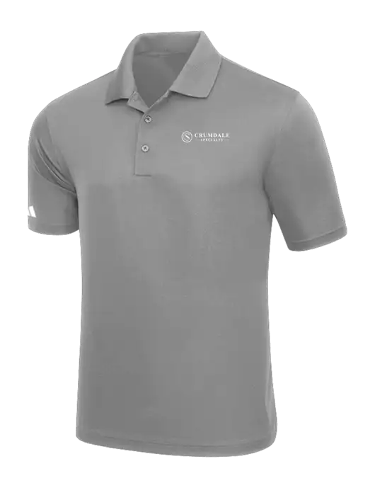 Adidas Light Grey Basic Sport Polo w/Crumdale Logo