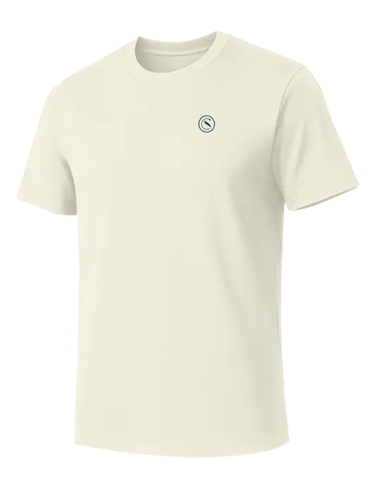 Allmade White Sand Organic Cotton Tee w/Crumdale Icon Logo