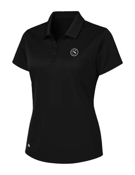 Adidas Black Womens Basic Sport Polo w/Crumdale Icon Logo