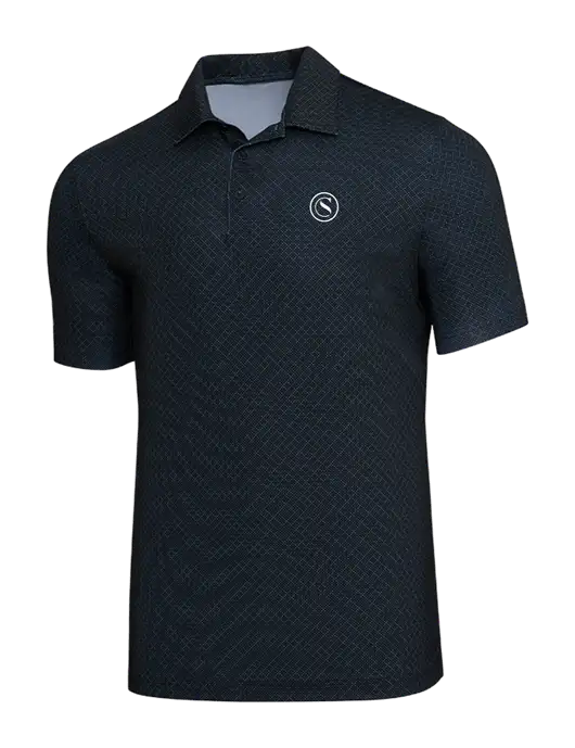 Adidas Black Diamond Dot Print Polo w/Crumdale Icon Logo
