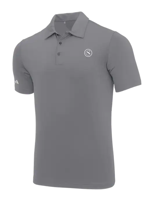 Adidas Medium Grey Ultimate Solid Polo w/Crumdale Icon Logo