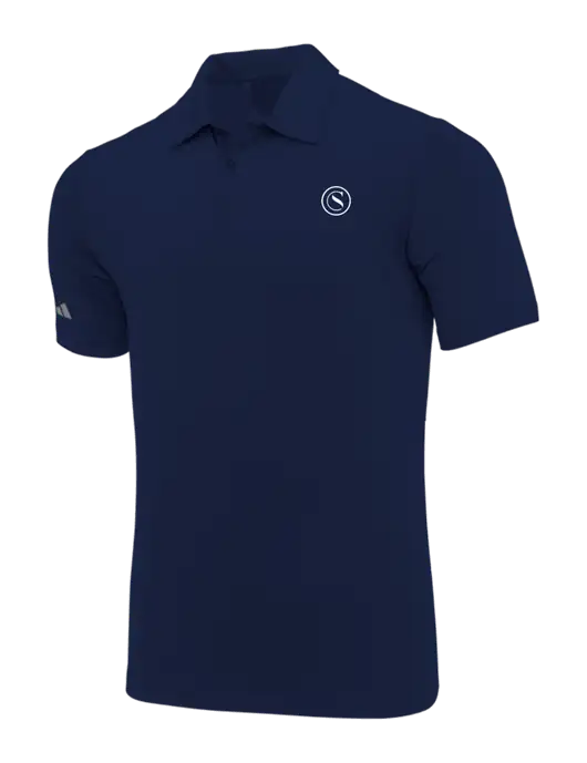Adidas Navy Blue Ultimate Solid Polo w/Crumdale Icon Logo