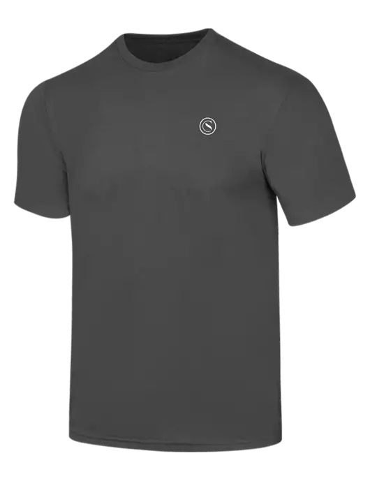 Simply Soft Charcoal 4.5oz  Poly/Combed Ring Spun Cotton T-Shirt w/Crumdale Icon Logo