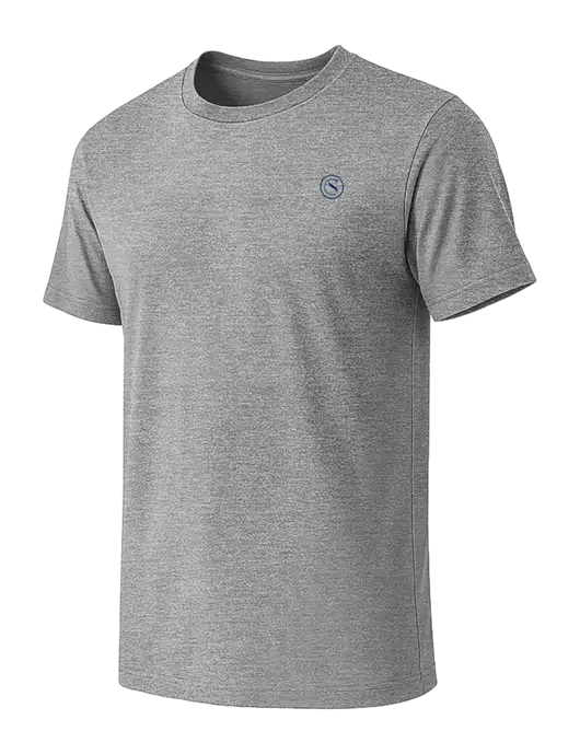 BELLA+CANVAS Heather Grey CVC Short Sleeve Tee w/Crumdale Icon Logo