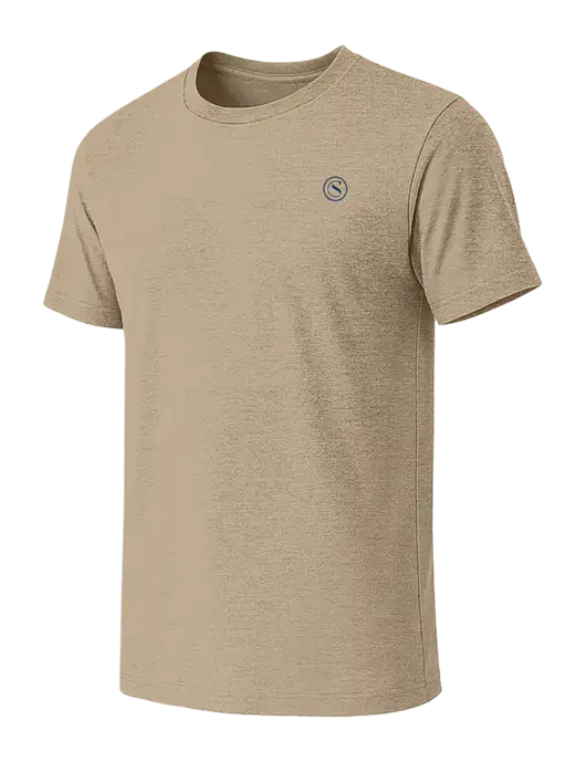 BELLA+CANVAS Heather Tan CVC Short Sleeve Tee w/Crumdale Icon Logo