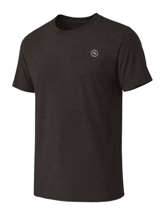 BELLA+CANVAS Dark Grey Heather CVC Short Sleeve Tee w/Crumdale Icon Logo