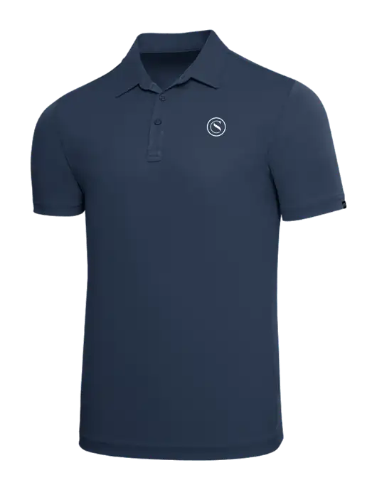 TravisMathew Navy Solid Oceanside Polo w/Crumdale Icon Logo
