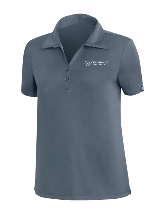 TravisMathew Dark Slate Blue Womens Coto Performance Polo w/Crumdale Logo