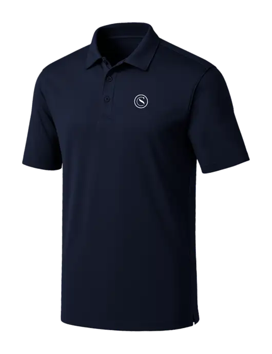Navy Silk Touch Performance Polo w/Crumdale Icon Logo