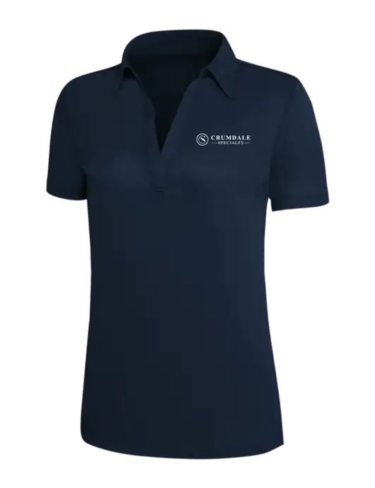 Navy Silk Touch Womens Performance Polo w/Crumdale Logo