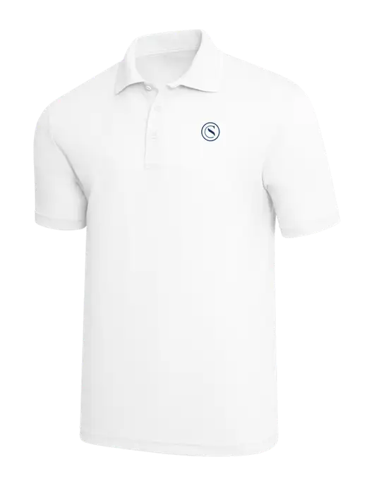White PosiCharge RacerMesh Polo w/Crumdale Icon Logo