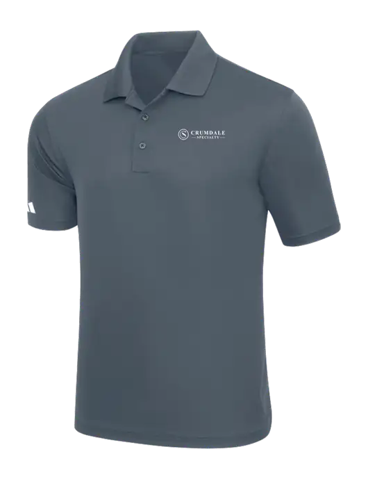 Adidas Medium Grey Basic Sport Polo w/Crumdale Logo