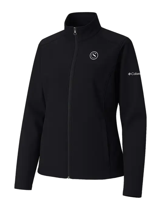 Columbia Womens Black Kruser Ridge Softshell Jacket w/Crumdale Icon Logo