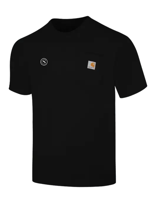 Carhartt Workwear Black Pocket Short Sleeve T-Shirt w/Crumdale Icon Logo