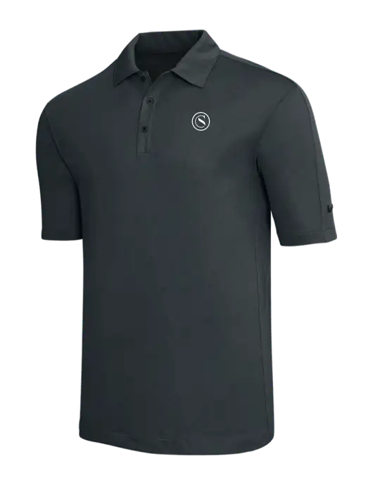 Nike Dark Grey Tech Sport Dri-FIT Polo w/Crumdale Icon Logo